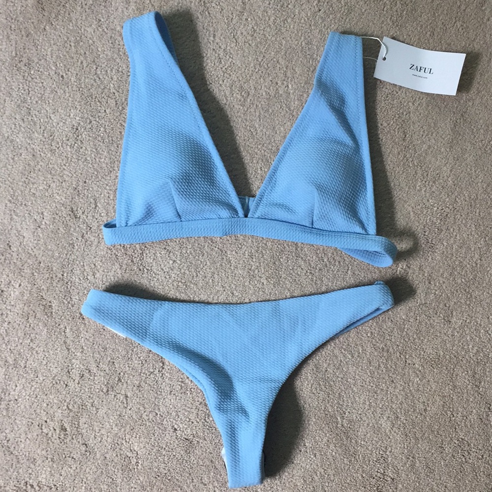 baby blue bikini zaful